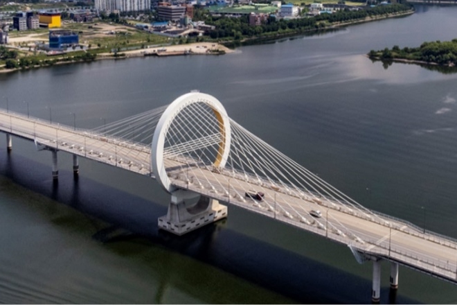 춘천 레고랜드 진입교량 중 사장교(2017)